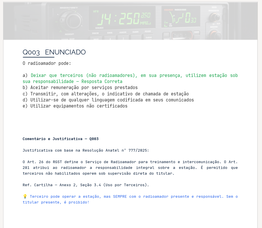 Questão comentada de Legislação com base na Resolução Anatel 777/2025